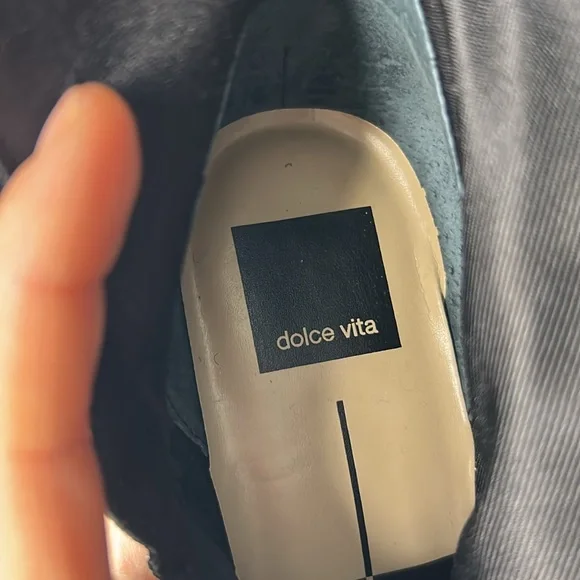 Dolce Vita Valory Black Leather Western Ankle Bootie Boots Pointed Toe Size 8 - Picture 3 of 11